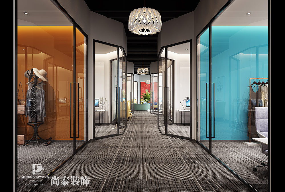 廣州天河奧體中心培訓(xùn)機構(gòu)辦公室設(shè)計效果圖 