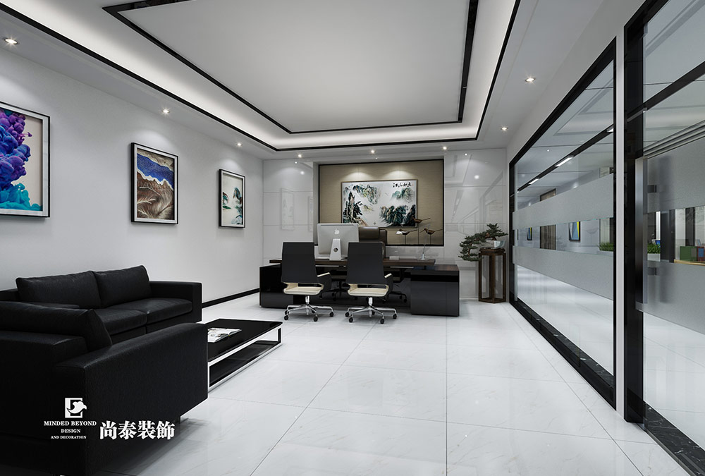 深圳龍崗坪地醫(yī)療器械公司辦公設(shè)計裝修效果圖 