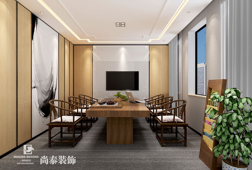 深圳福田免稅商務(wù)大廈金融公司辦公室設(shè)計(jì)裝修效果圖 