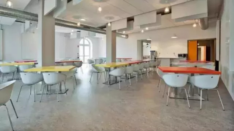 亞麻地板辦公室裝飾