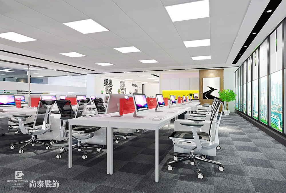 深圳龍崗萬(wàn)科大廈生物醫(yī)療科技辦公室裝修設(shè)計(jì)