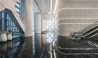 一線寫(xiě)字樓大堂設(shè)計(jì) | 中原第一高鄭東綠地中心，令人驚嘆的設(shè)計(jì)語(yǔ)言