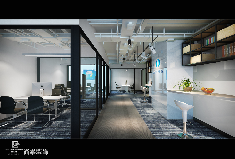 深圳南山儲能大廈國泰君安金融證券辦公室裝修設(shè)計(jì)效果圖 