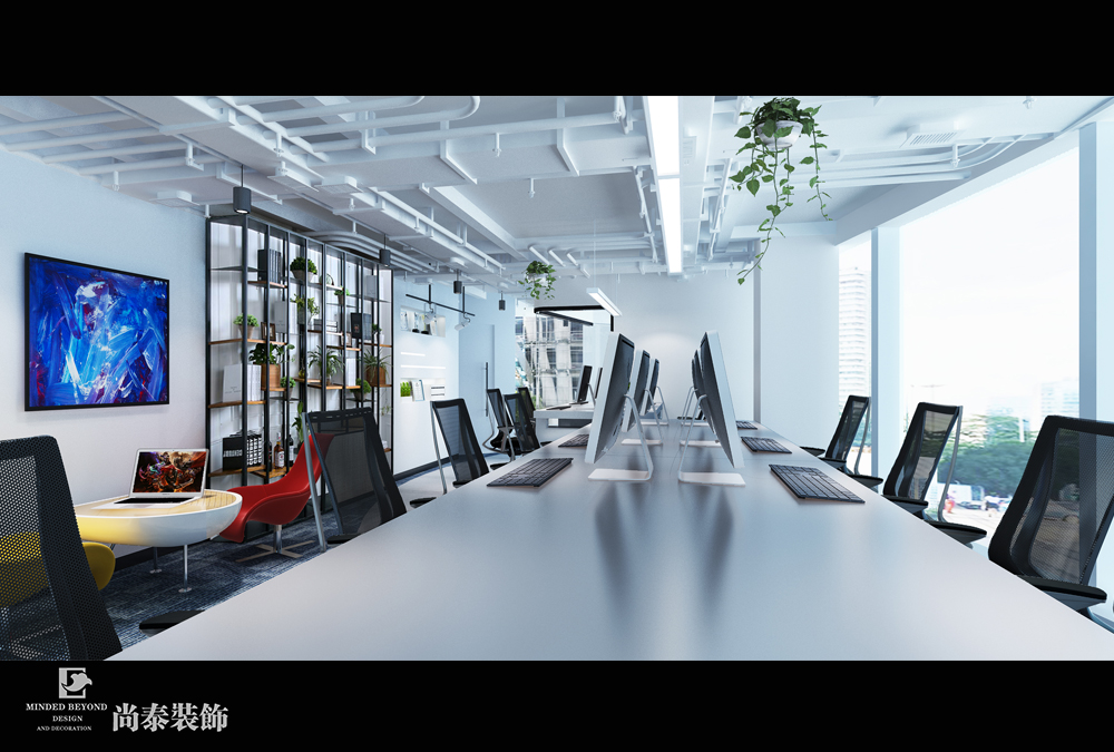 深圳南山儲能大廈國泰君安金融證券辦公室裝修設(shè)計(jì)效果圖 