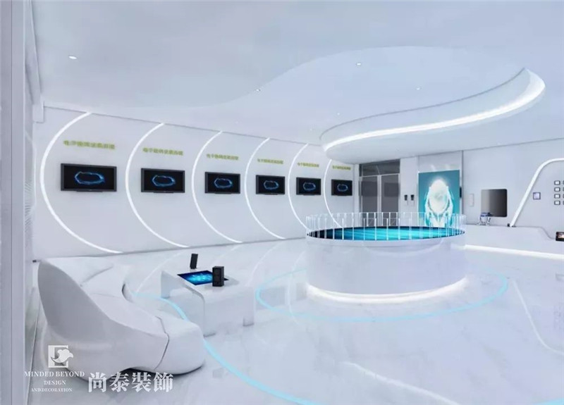 物業(yè)管理公司辦公室前廳裝修實景圖