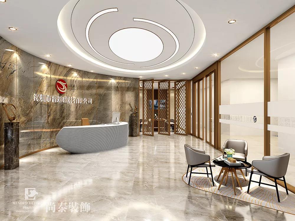 電子公司辦公室前廳裝修效果圖