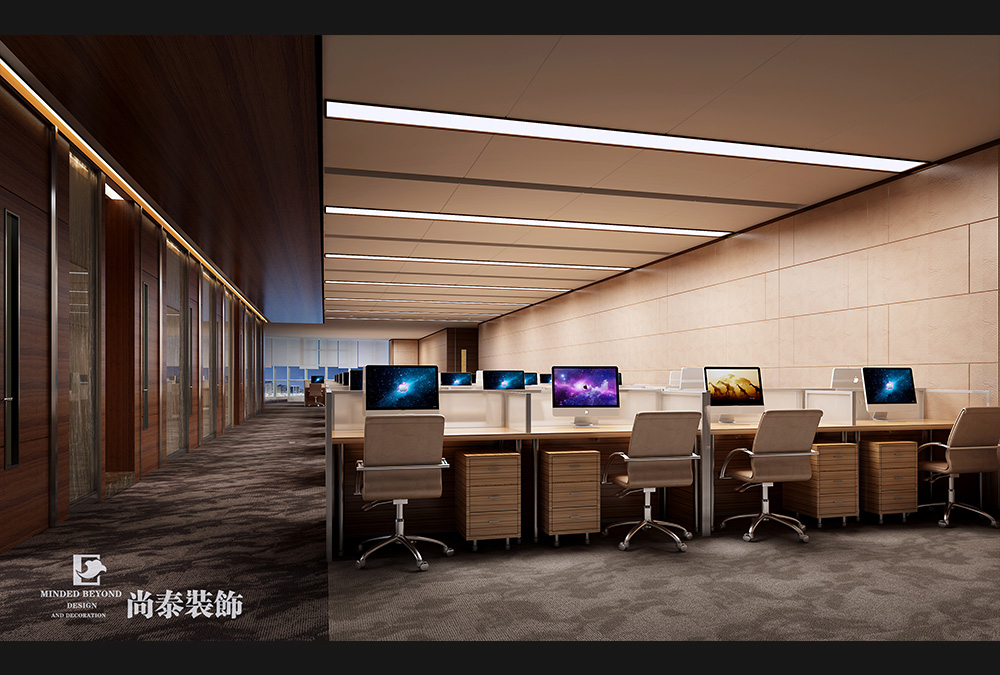 深圳南山后海中洲控股金融公司辦公空間裝修效果圖 