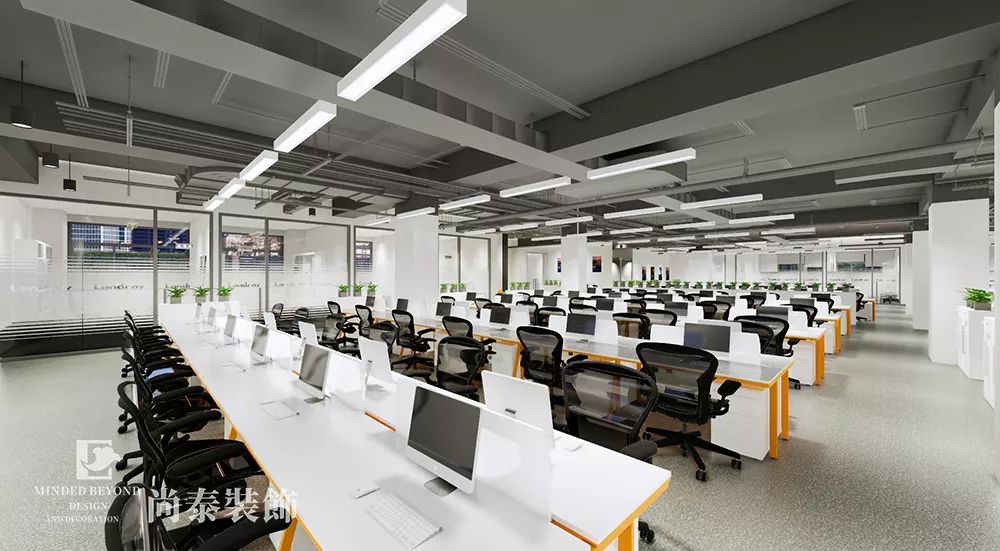 公司辦公室辦公區(qū)裝修設計效果圖