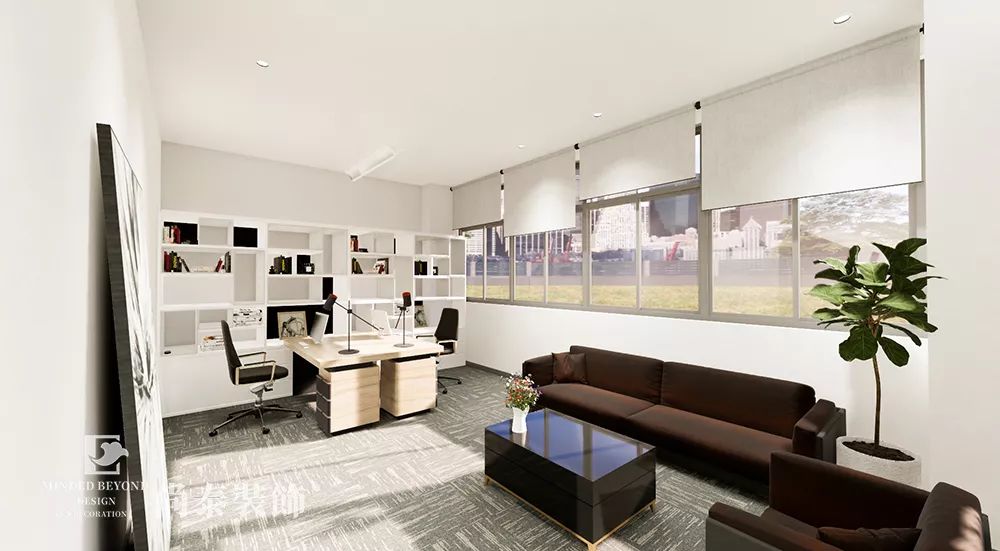公司領導辦公室裝修設計效果圖