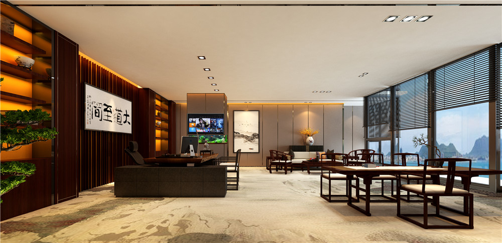 老板辦公室裝修效果圖