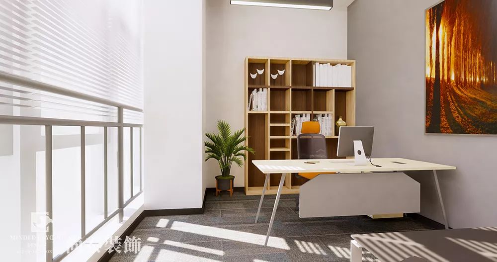 簡單獨立辦公室裝修效果圖