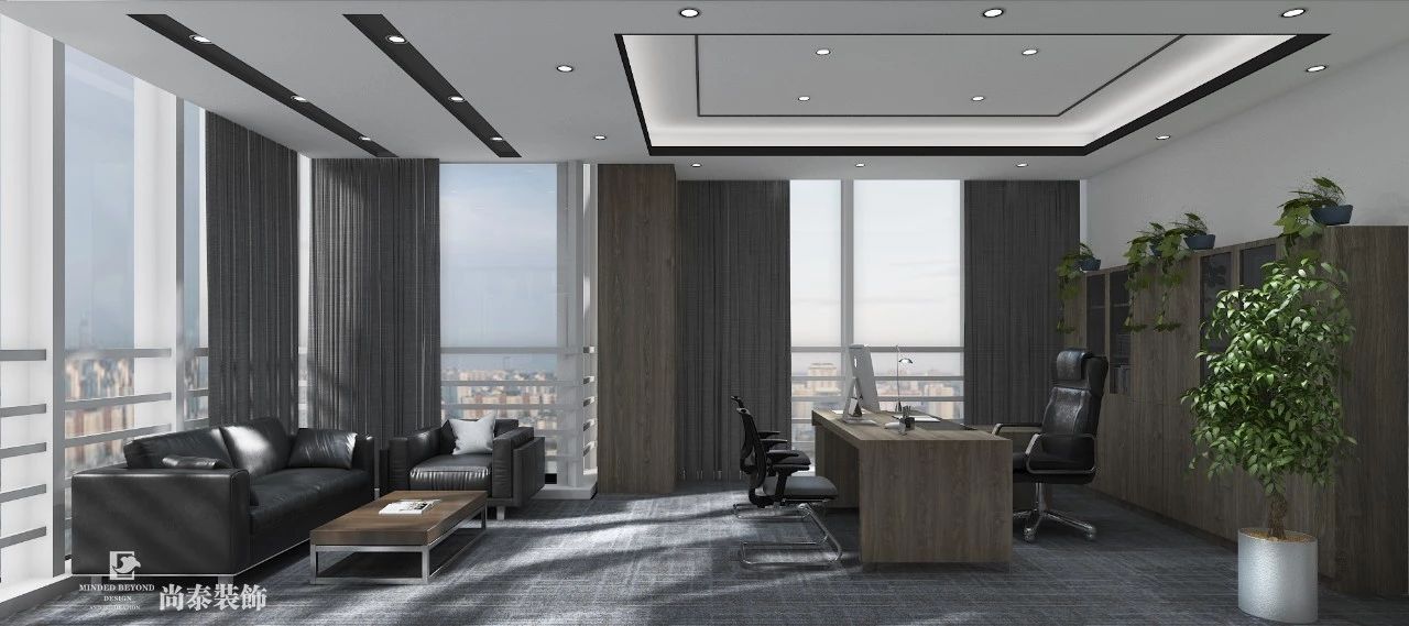 總經(jīng)理辦公室裝修設(shè)計(jì)圖