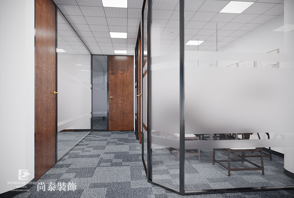 雙玻百葉隔斷效果圖