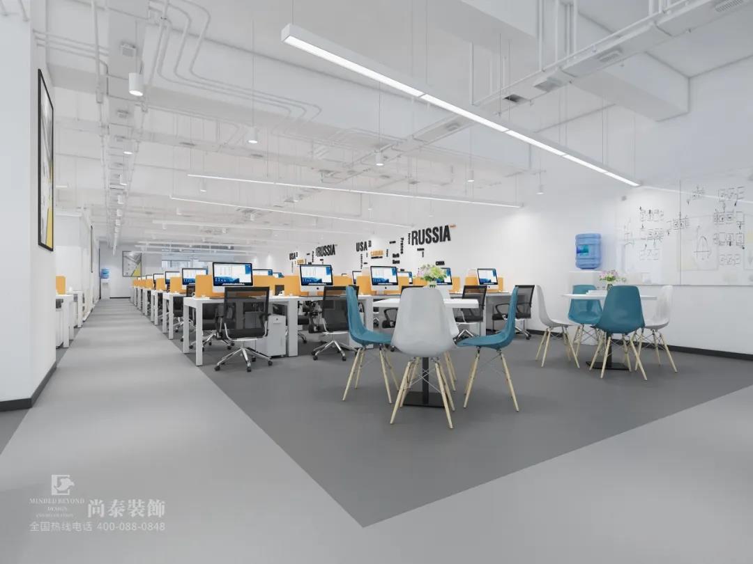 科技公司辦公區(qū)裝修效果圖