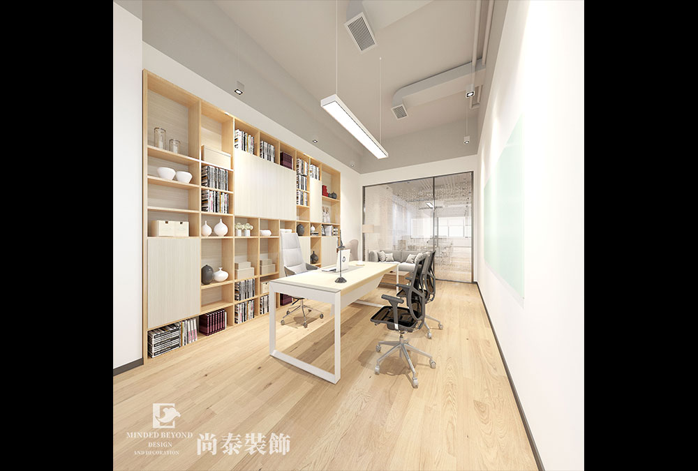 深圳龍華富隆特工業(yè)園體育用品公司辦公室裝修效果圖