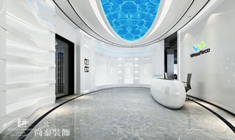 體育用品公司辦公室裝修效果圖，超颯的清涼活力風！