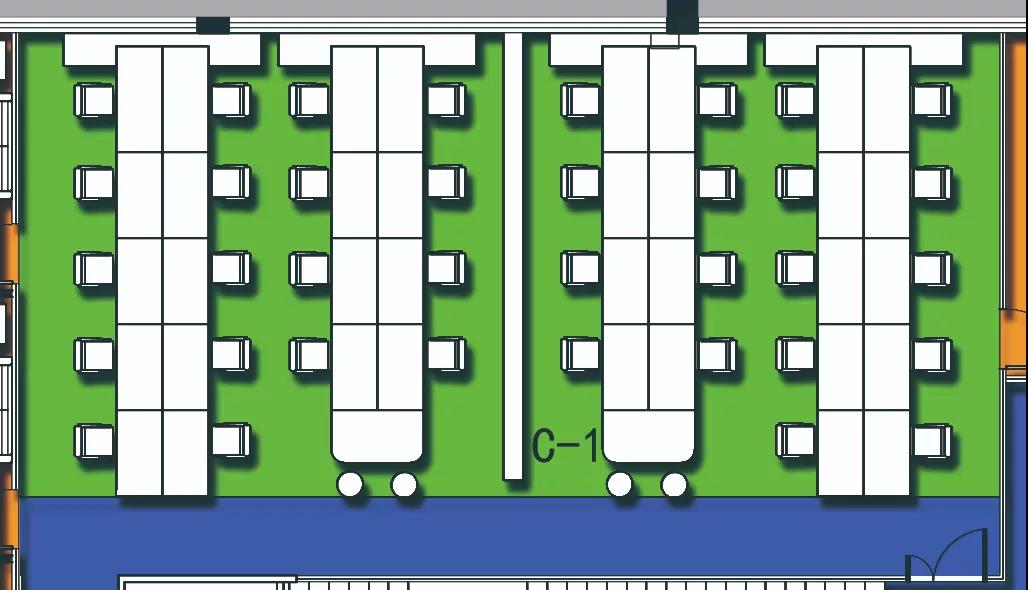 二樓C區(qū)(局部)平面圖