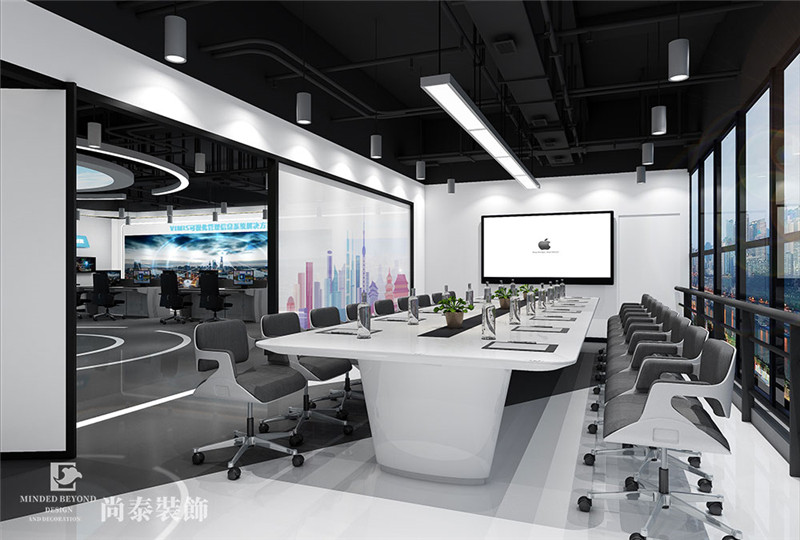 開放式辦公室裝修效果圖