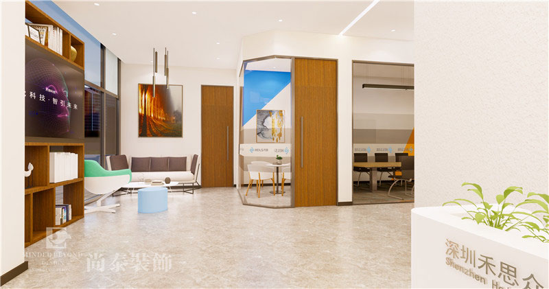辦公室裝修布局效果圖