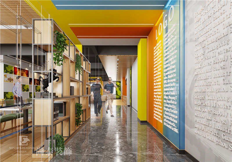 辦公室走廊設(shè)計效果圖