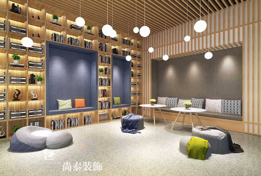 深圳前?；鹦℃?zhèn)金融科技公司辦公室設(shè)計效果圖 