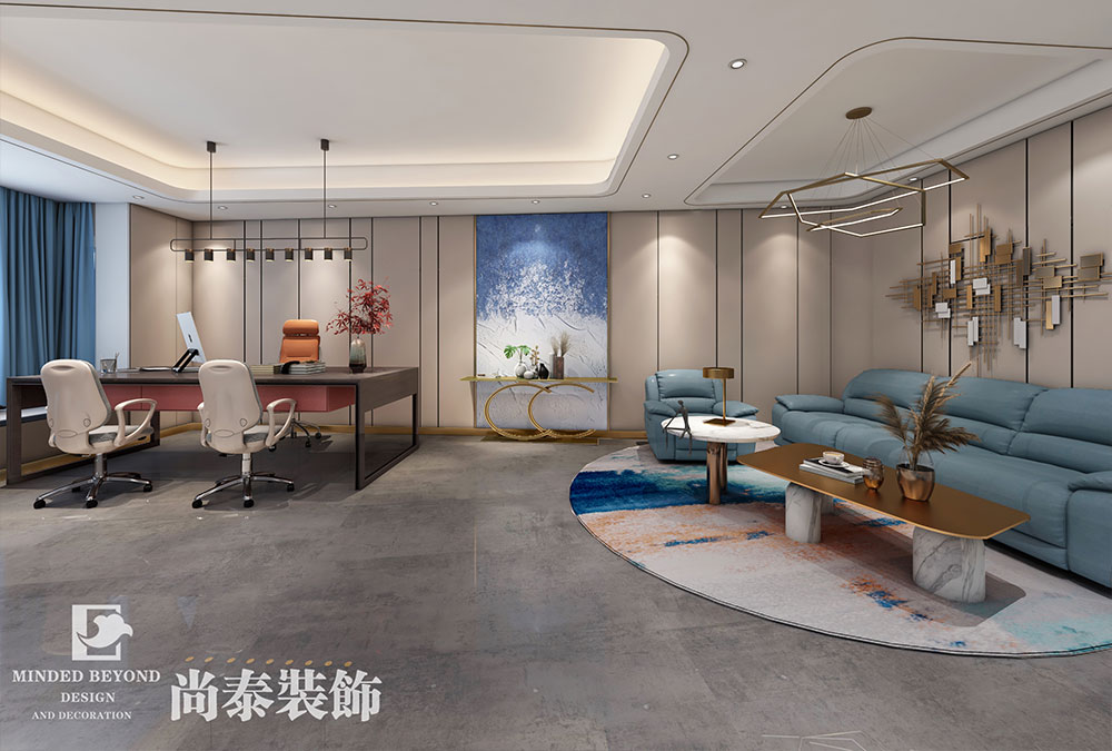 總經(jīng)理辦公室翻新裝修設(shè)計(jì)效果圖