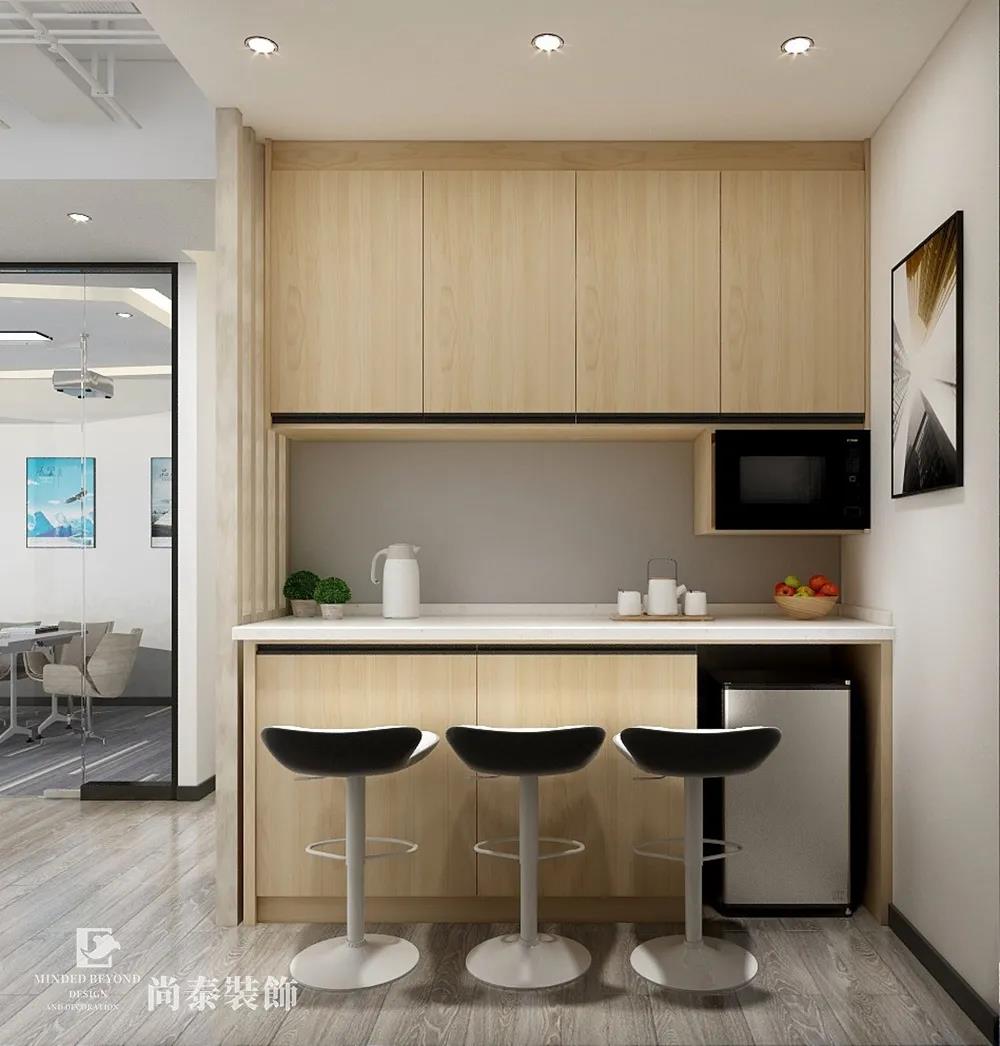 100平米科技公司辦公室茶水間設(shè)計(jì)