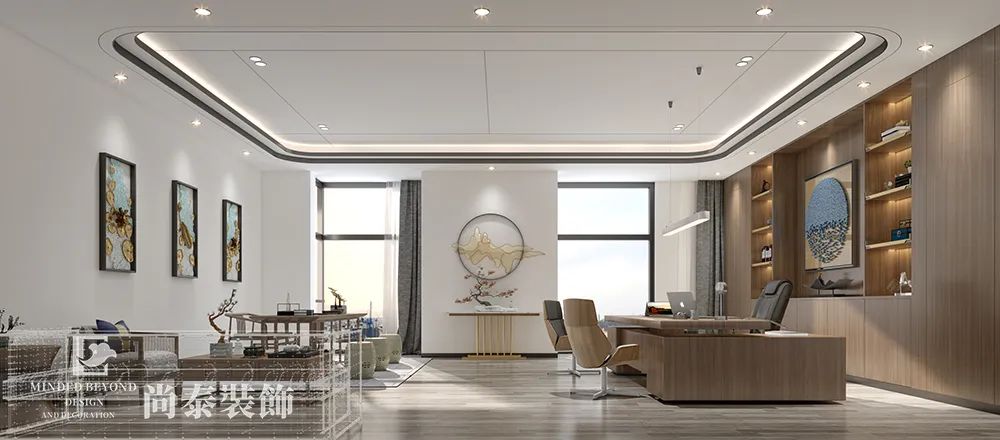 科技公司總經理辦公室裝修效果圖