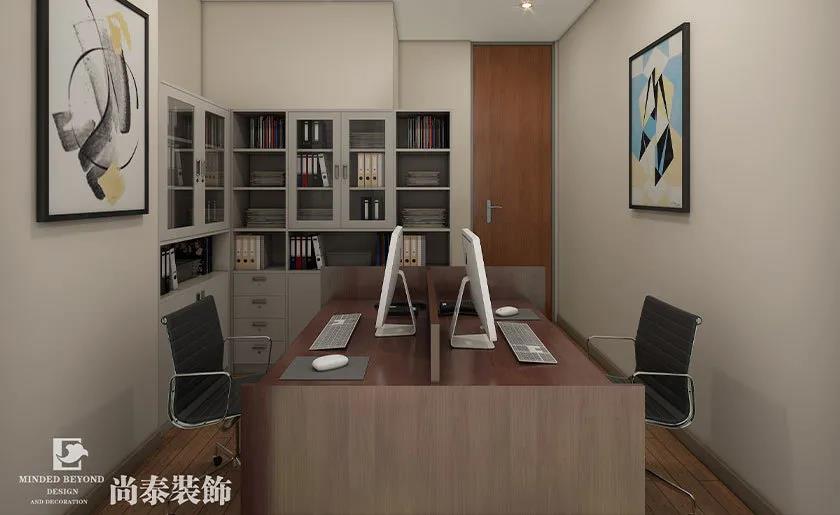 200㎡新中式辦公室財務(wù)室設(shè)計效果圖