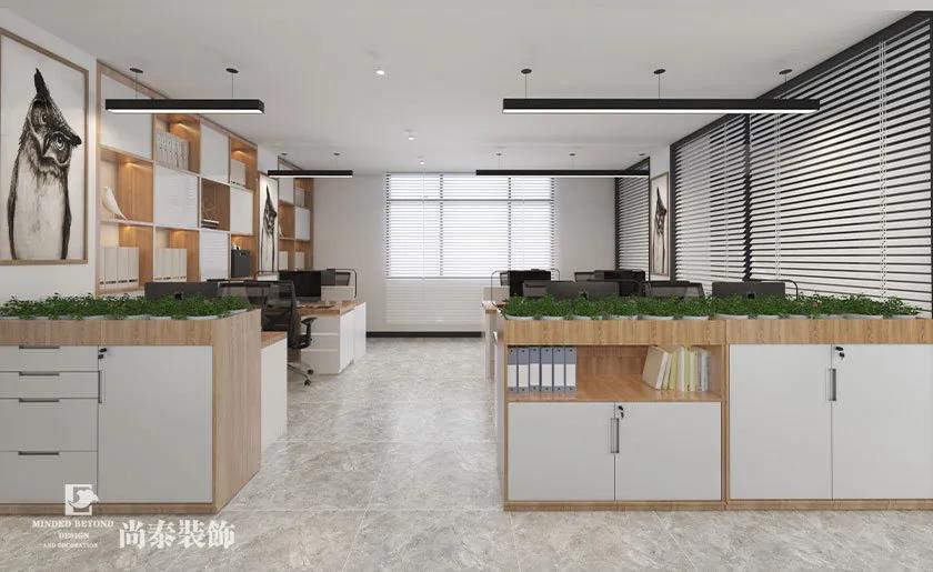 網(wǎng)絡(luò)電商公司辦公室開放辦公區(qū)設(shè)計效果圖