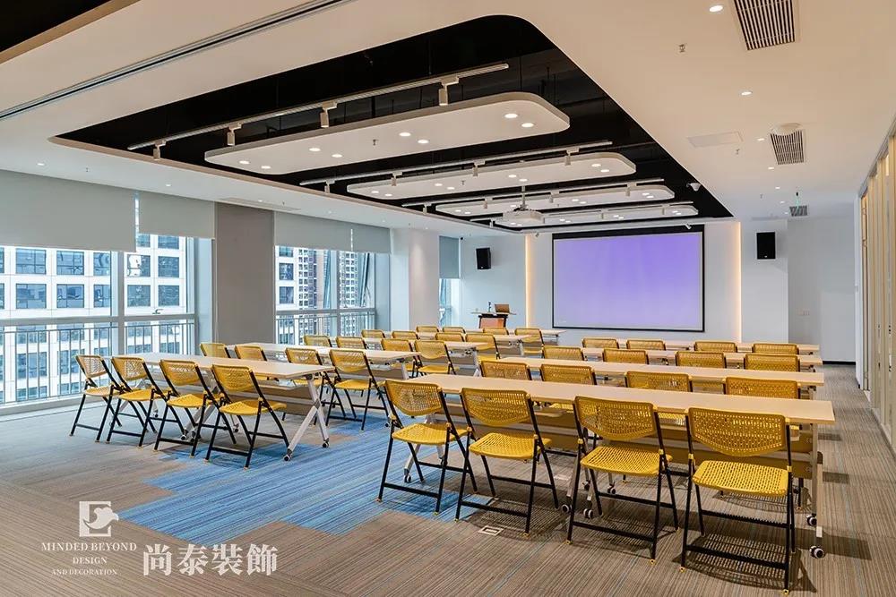 科技公司辦公室培訓(xùn)室裝飾效果圖