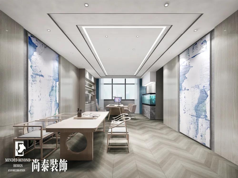 商貿(mào)公司總經(jīng)理辦公室裝修效果圖