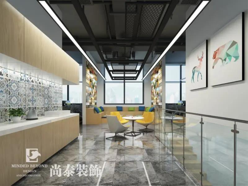 商貿(mào)公司辦公室休閑區(qū)裝修效果圖