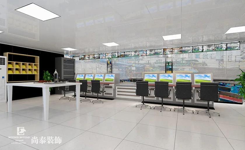 綠色環(huán)保辦公室開放辦公區(qū)裝修效果圖