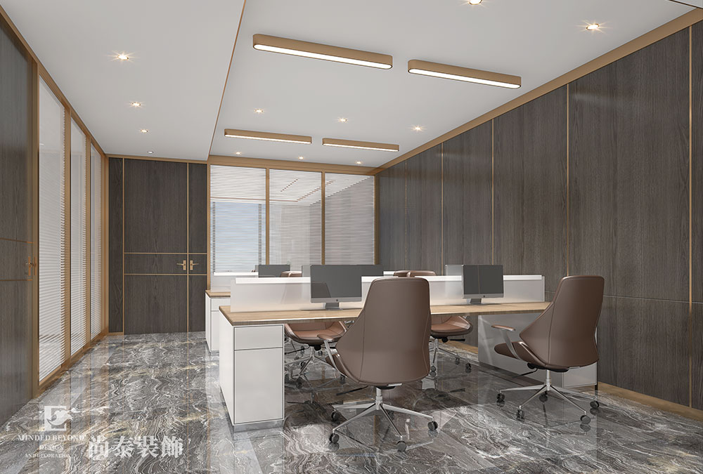 深圳福田卓越中心廣場120平米輕奢風生物醫(yī)療辦公室設(shè)計
