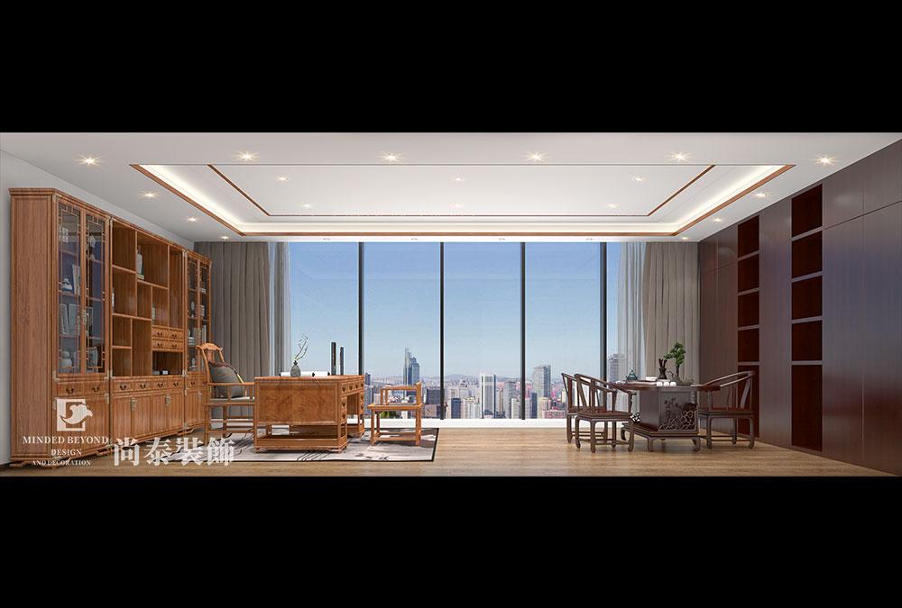 深圳福田卓越中心廣場120平米輕奢風生物醫(yī)療辦公室設(shè)計