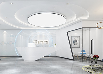 深圳福田創(chuàng)新科技廣場互聯網廣告公司辦公室裝修設計