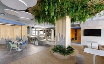 沐浴在綠意的自然系辦公室！跳脫制式設定，打造咖啡店般的人性化空間