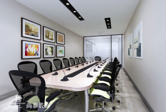 時尚裸設計無限延伸 玻璃、層板展示收納創(chuàng)造簡約現(xiàn)代工作室 