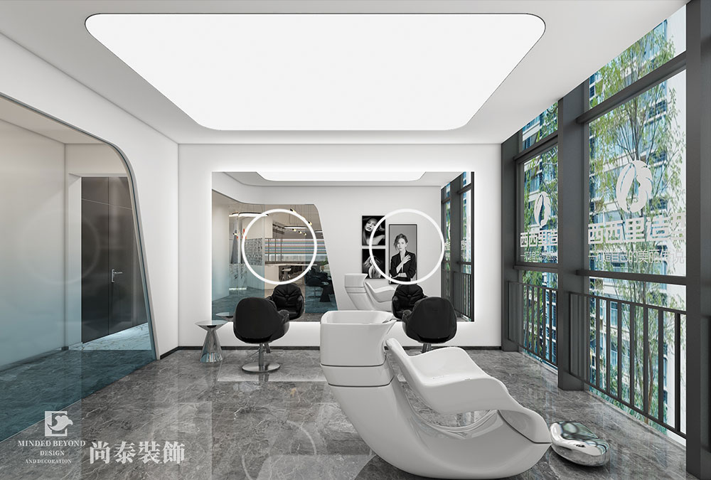 美發(fā)店設計,理發(fā)店設計,店面設計