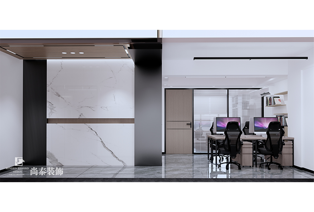 共享辦公室設(shè)計：惠州2000平米辦公樓共享辦公室裝修設(shè)計案例