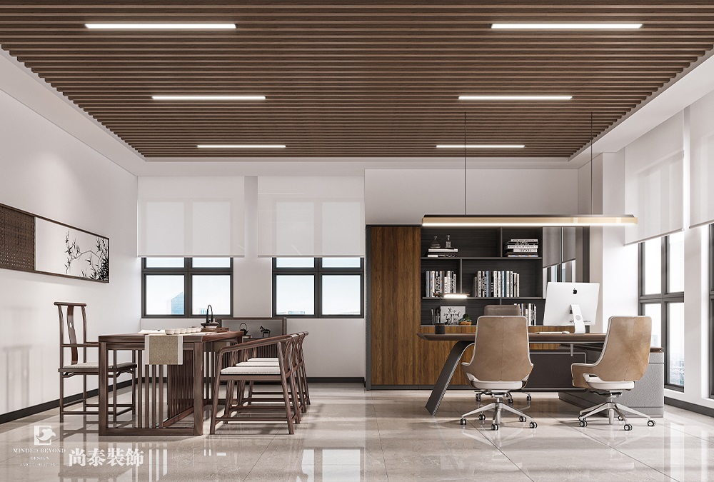 深圳龍崗辦公室設(shè)計案例：250平米機械電子公司