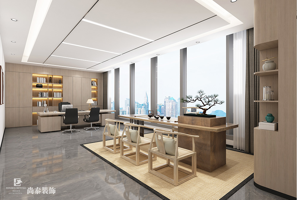 深圳龍華鴻榮源天俊寫字樓1400平米智能科技公司辦公室裝修設(shè)計(jì)
