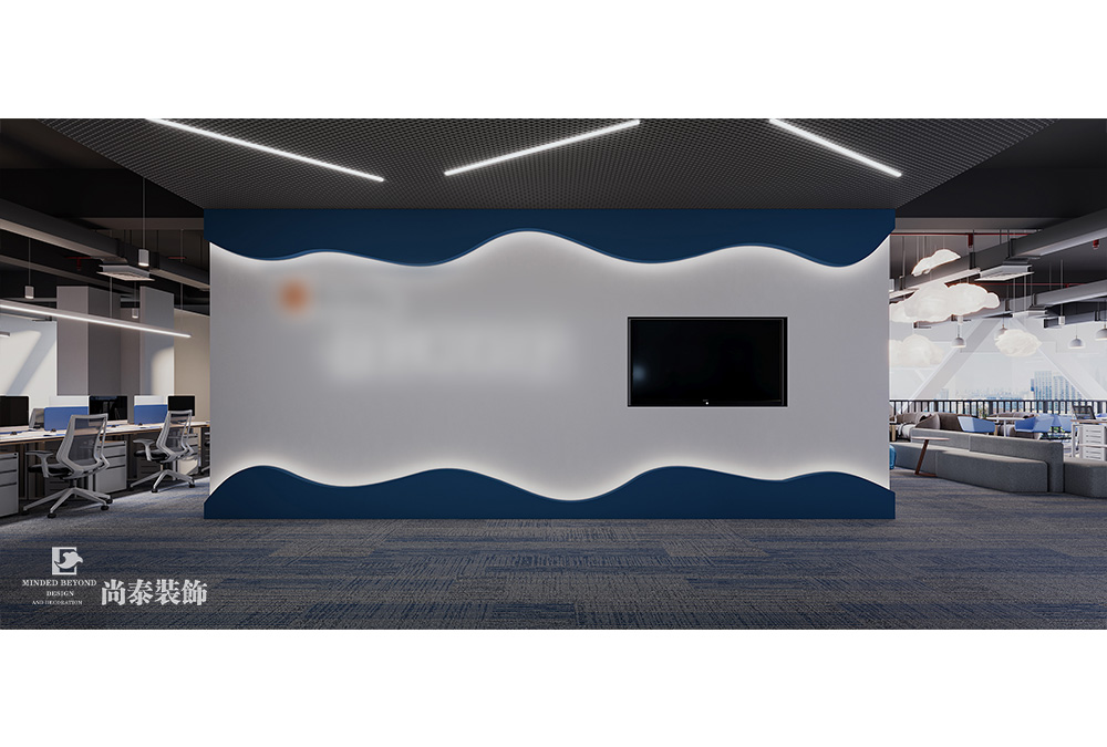 深圳龍華華南數(shù)字谷寫字樓500平米科技公司辦公室裝修設(shè)計