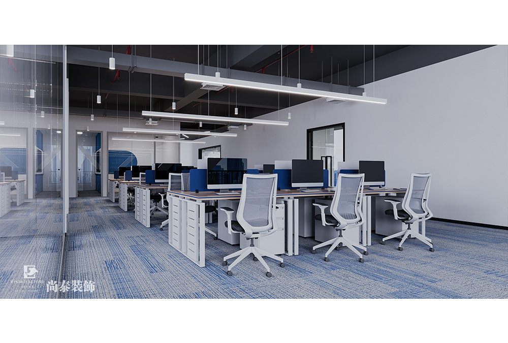深圳龍華華南數(shù)字谷寫字樓500平米科技公司辦公室裝修設(shè)計