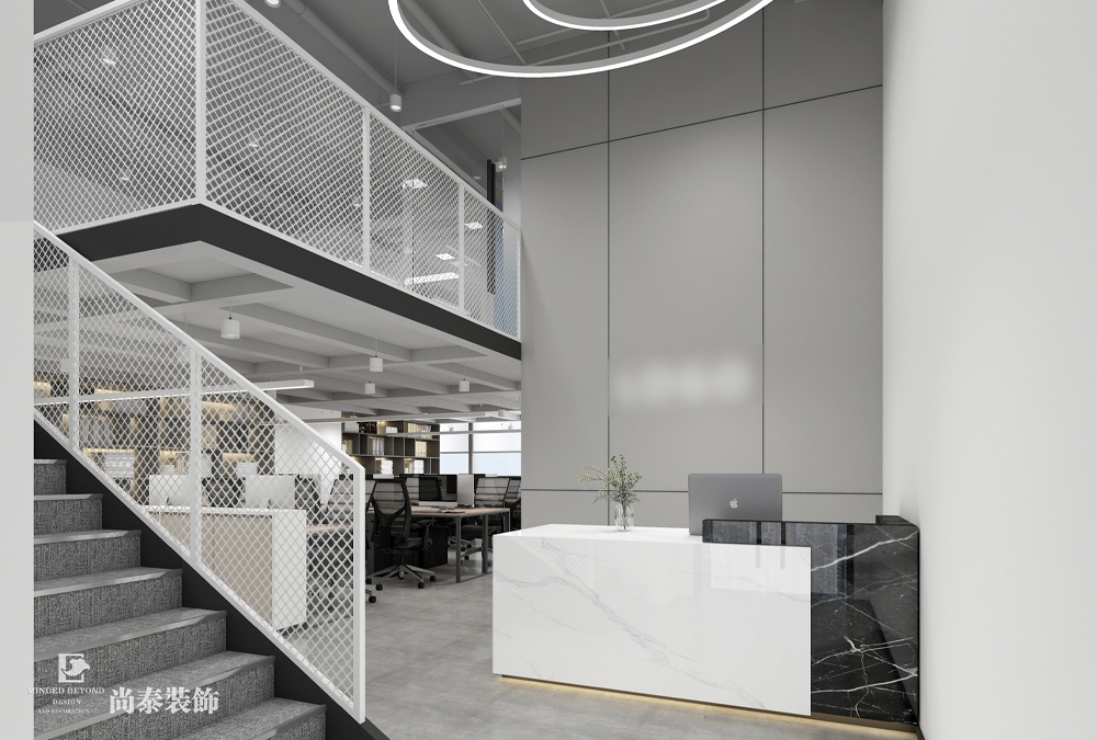 深圳南山方大城寫字樓700平米科技公司辦公室裝修設計案例