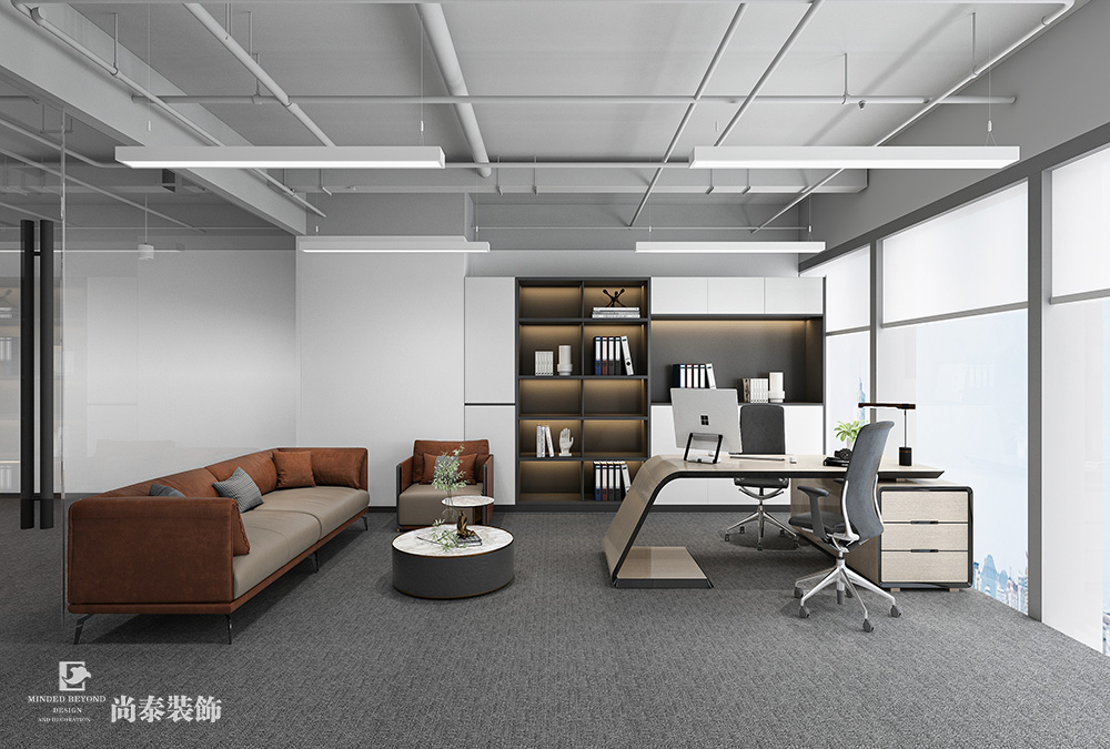 深圳南山方大城寫字樓700平米科技公司辦公室裝修設計案例