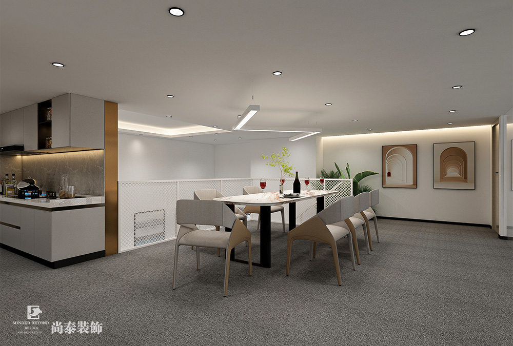 深圳南山方大城寫字樓700平米科技公司辦公室裝修設計案例