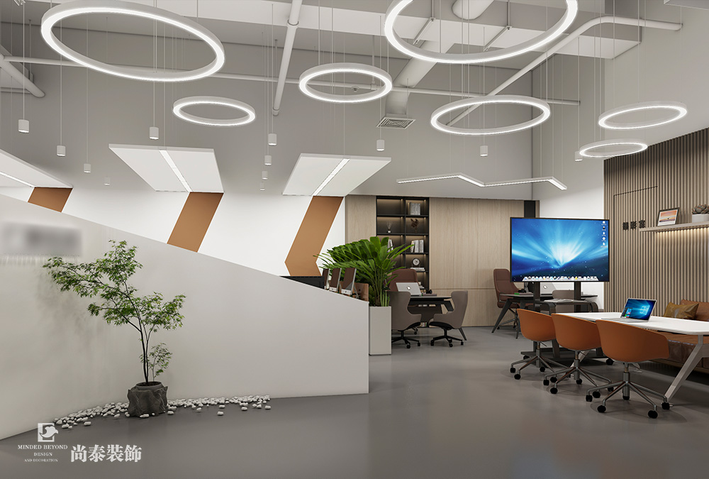 深圳南山留仙洞總部基地200平米信息技術(shù)公司辦公室裝修設(shè)計案例