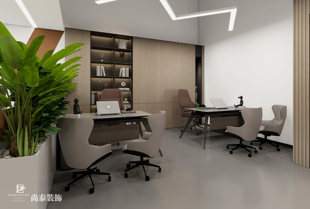 深圳南山留仙洞總部基地200平米信息技術(shù)公司辦公室裝修設(shè)計案例